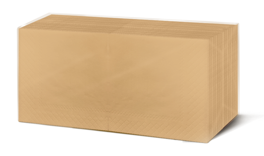 Servietten natur 24x24cm 2-lagig 1/4-Falz 200 Stk.