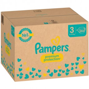 Pampers Premium Protect. Gr.3 Midi 6-10kg 204 Stk