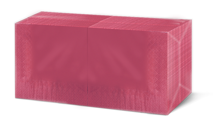 Servietten bourdeaux  24x24cm 2-lagig 1/4-Falz 250 Stk.