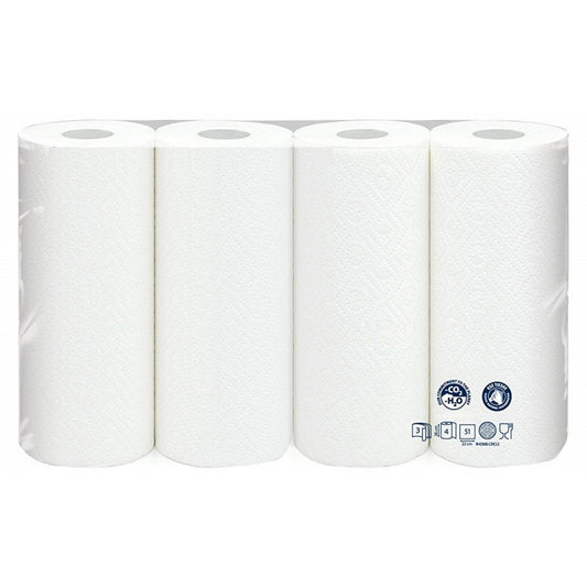 Küchenrolle 3-lagig Küchenpapier Zellstoff hochweiß  51 Blatt