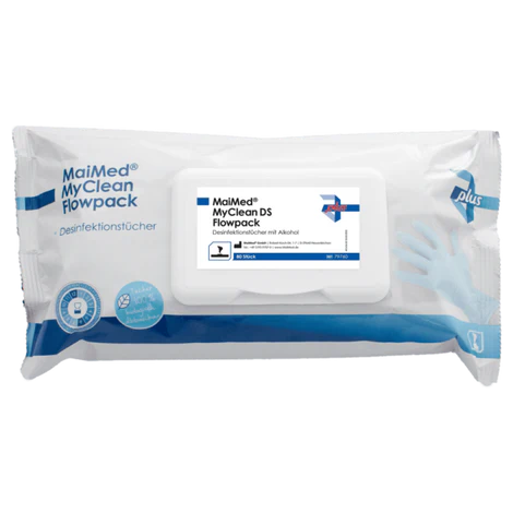 MaiMed® MyClean DS OA Desinfektionstücher Flächenschnelldesinfektion Flowpack 80 Stück (Kopie)