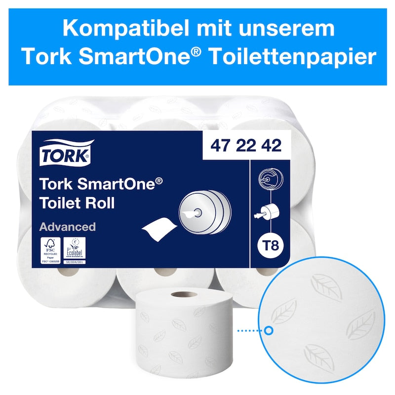 Tork Spender für Jumbo Toilettenpapier weiß  680008 T8 Smart One Schwarz