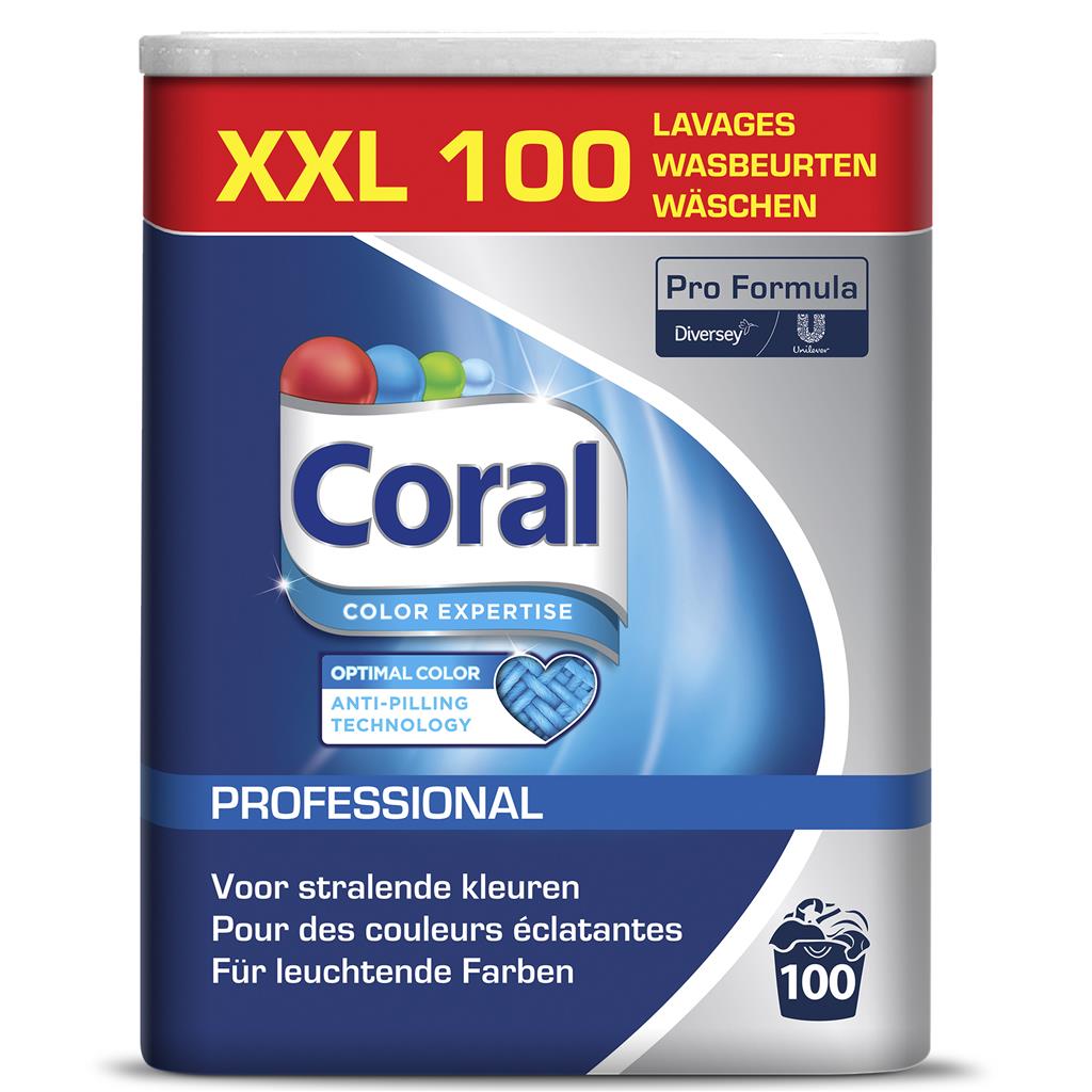 Coral Professional Optimal Color 6.25kg - Phosphatfreies Color-Waschmittel mit Farb- und Faserschutz