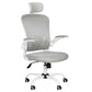 Bürostuhl Schreibtischstuhl Drehstuhl Chefsessel Bürostuhl Max Comfort 73H weiß - grau
