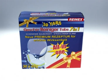 REINEX Geschirr Reiniger Tabs 7in1 30 Stück