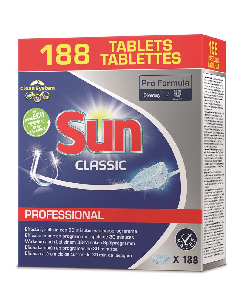 Sun Professional Classic Tablets 188Stk.  Spülmaschinen Taps Geschirrspültabs