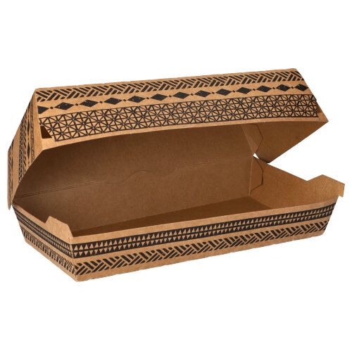 Baguetteboxen "Maori", 5,3 x 13,1 x 24,8 cm, braun 300stk