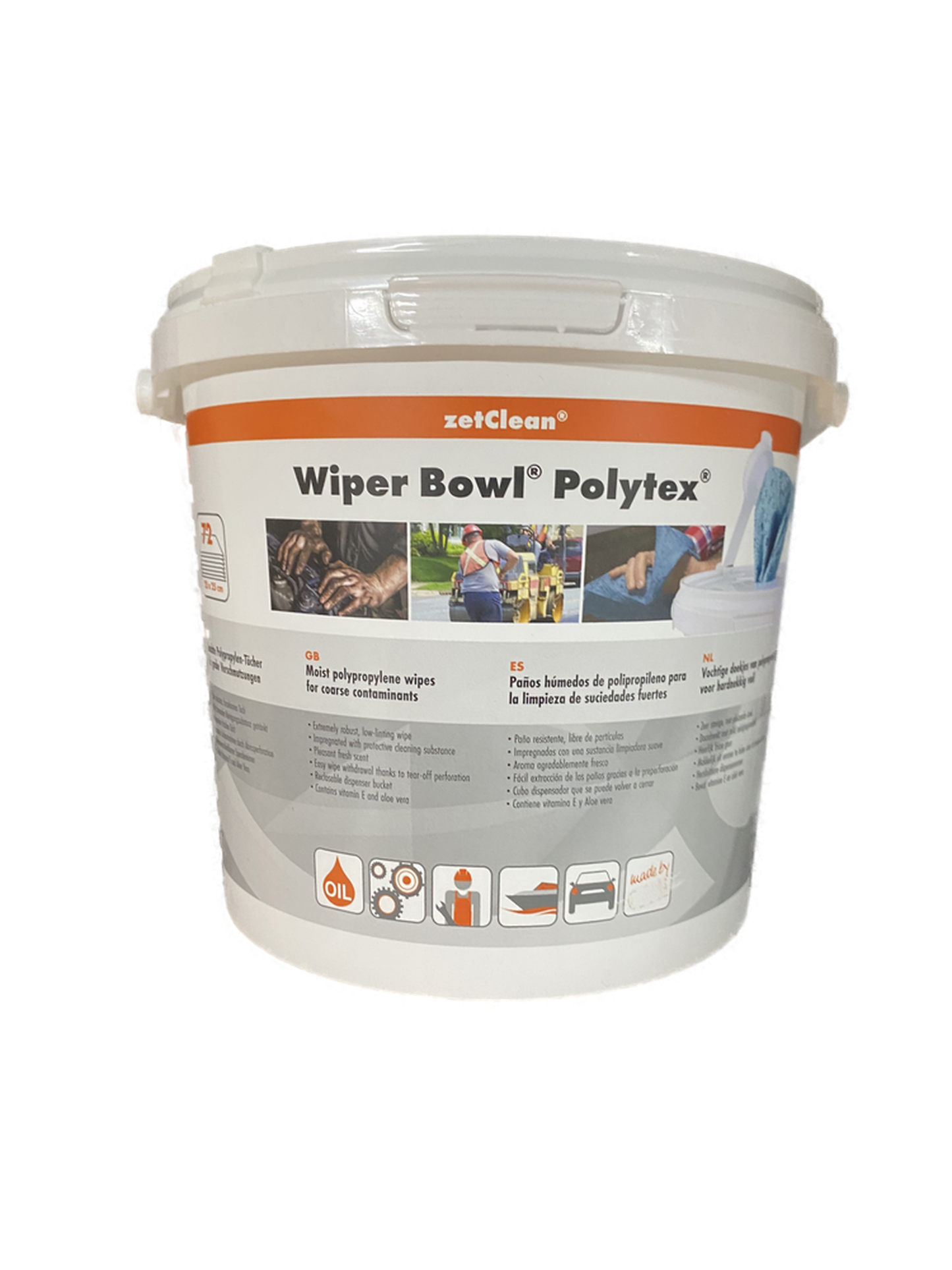 Wiper Bowl Polytex Reinigungstücher Putztücher Spendereimer Feuchttuch ZVG