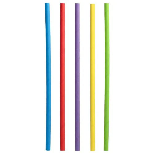 Shake-Halme aus Papier Ø 8 mm · 25 cm farbig sortiert Trinkhalm