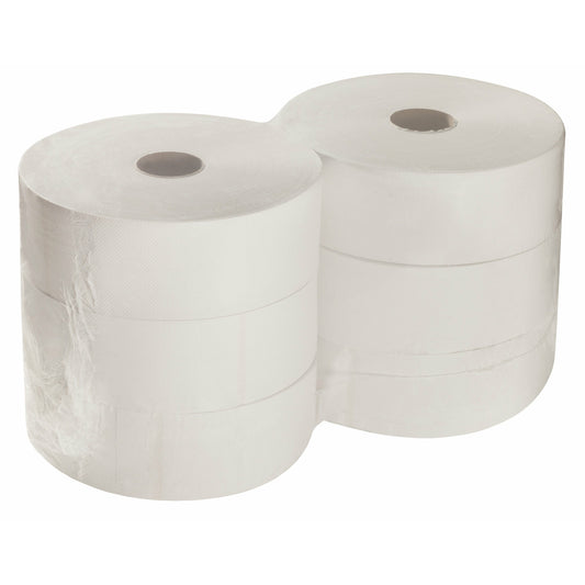 6 Rollen Jumbo Toilettenpapier 2-lg. hochweiß 320m Topa WC Papier