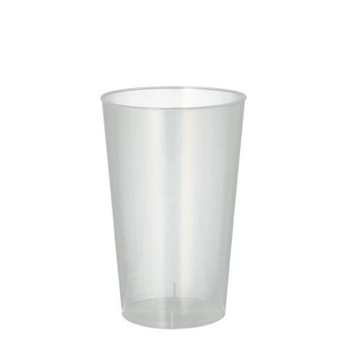 Mehrweg Plastikbecher (PP), 0,3 l Ø 7,8 cm · 11,8 cm transluzent unzerbrechlich Papstar 25 stk.