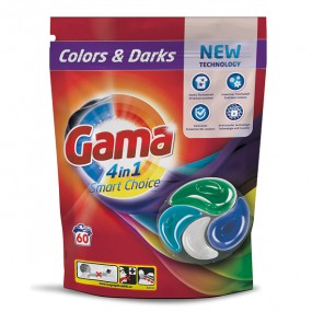 Gama Pods 4in1 60WL Color Flüssigvollwaschmitteltabs