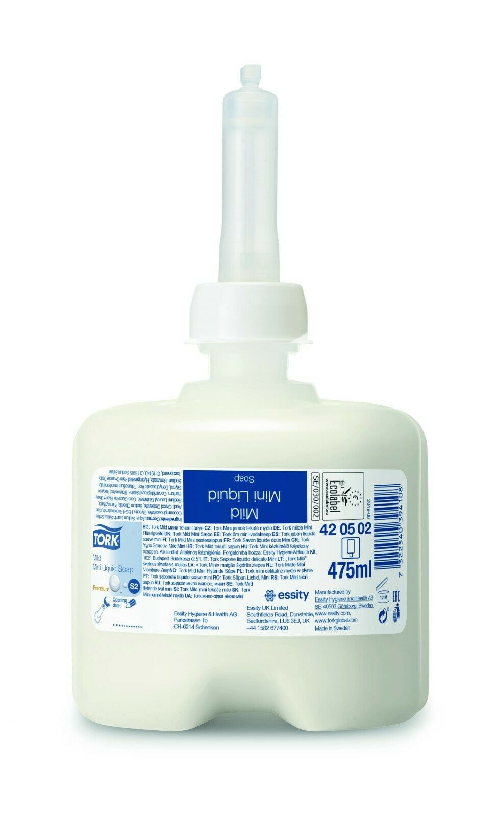 S2 Tork Mild Mini Liquid Soap 475 ml Flüssigseife Seife Handseife 420502