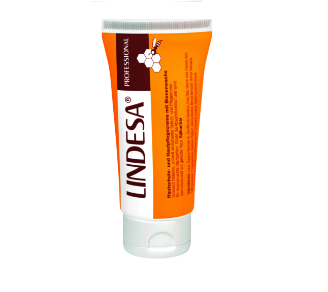 Lindesa Handcreme Hautschutzcreme m. Bienenwachs Pflegecreme