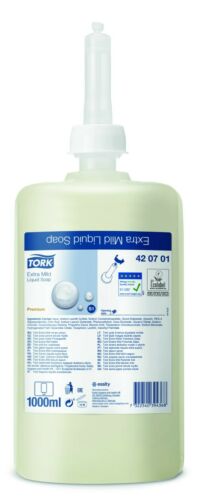 Tork Seife S1 Premium Mild Liquid Soap Nicht Parfümiert Seife Patrone 420701