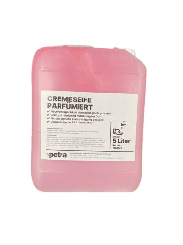 Seife, Seifencreme, Flüssigseife, flüssige Seife, Rose Apfel 5L/10L Kanister